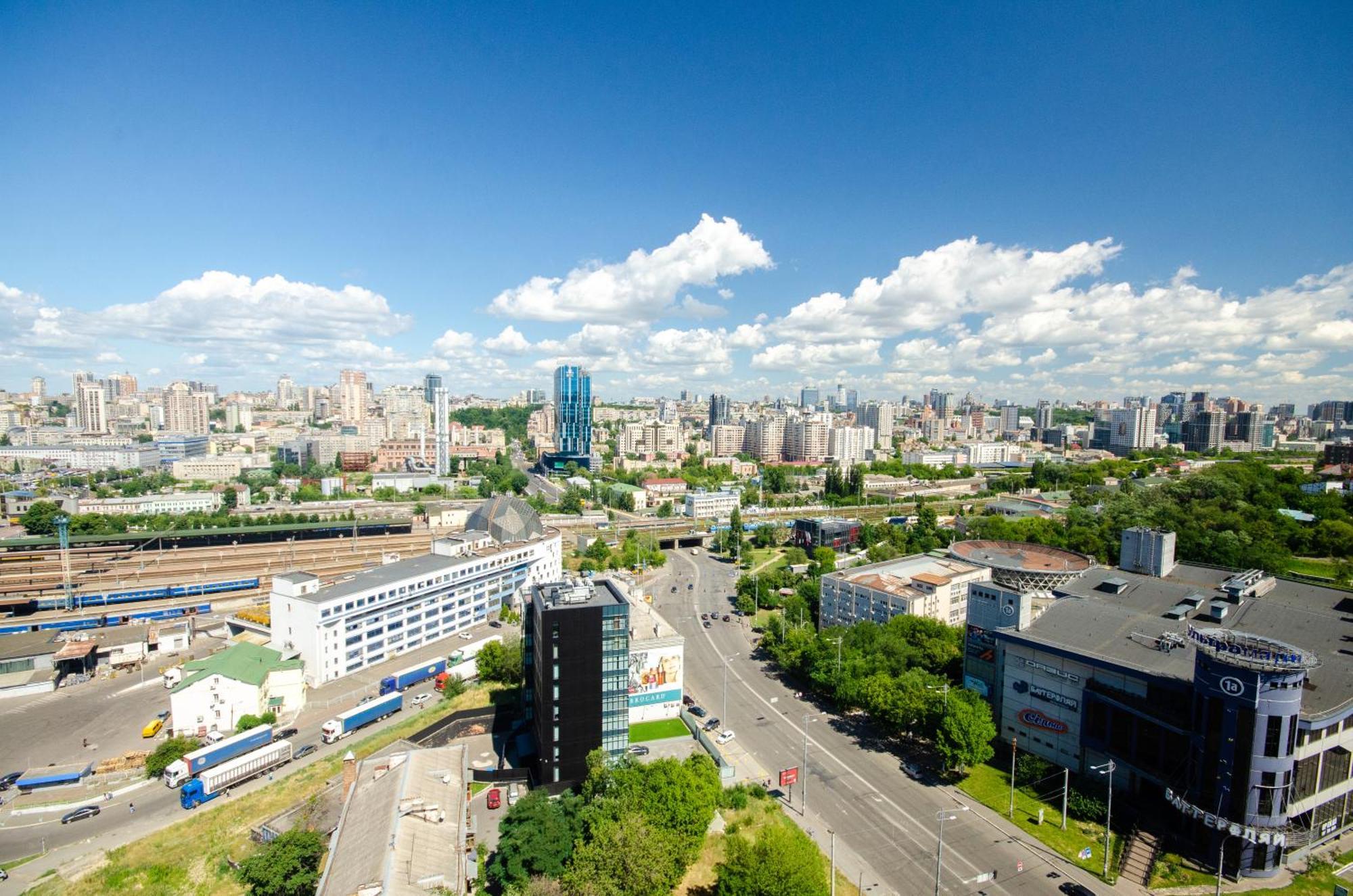 Petrovdom 205-206 Panoramic City View Apartments At Rc Kvartet, Central Railway Station Kiev Luaran gambar